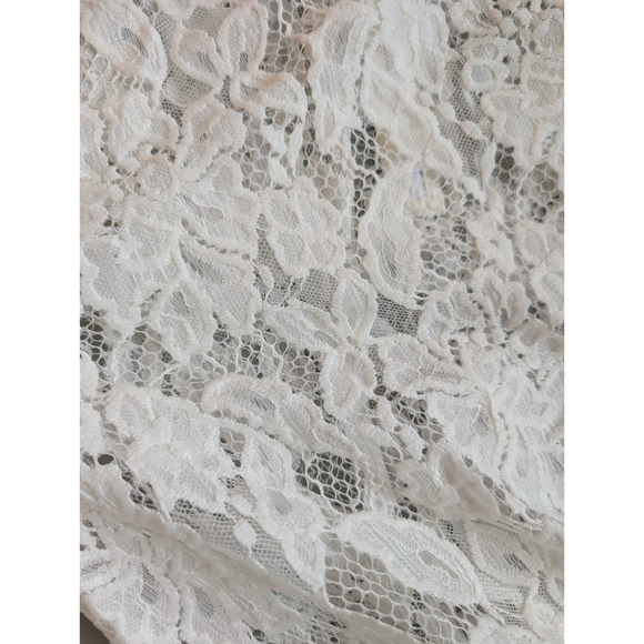 NWD Hemant & Nandita Embellished Sheer Lace Midi Dress Size M Ivory #NB461 - Picture 10 of 14